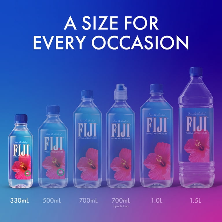 FIJI Natural Artesian Bottled Water, 330 mL Bottles, 24 Pack photo 2