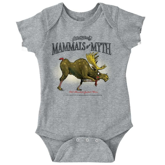 Funny Hunting Bearded Moose Hunter Romper Boys or Girls Infant Baby Brisco Brands 12M