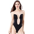 thumbnail image 3 of Body de mujer con espalda descubierta y escote en U, sujetador moldeador de cuerpo sin espalda, 3 of 5