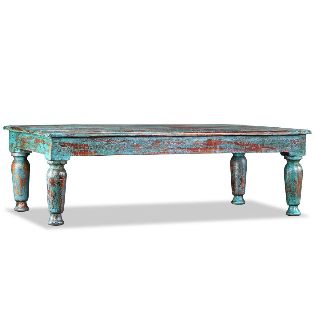Lowestbest Solid Wood Coffee Table, Rustic Side End Couch Stand Lowestbest Solid Wood Coffee Table, Rustic Side End Couch Stand