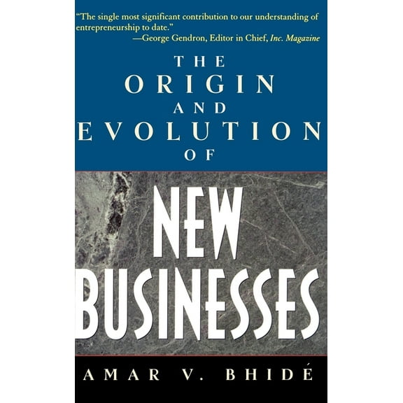The Origin and Evolution of New Businesses, (Hardcover)