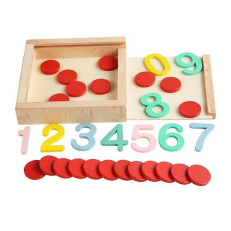 

1 Set Kid Learning Toys Educational Number Plaything Kids Wood Toy (Colorful)