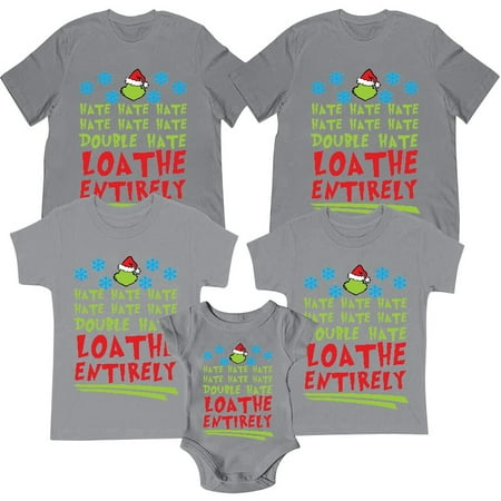 

Grinch Family Cute Matching Outfits Couple Shirts for Mom Dad Baby Sister Brother