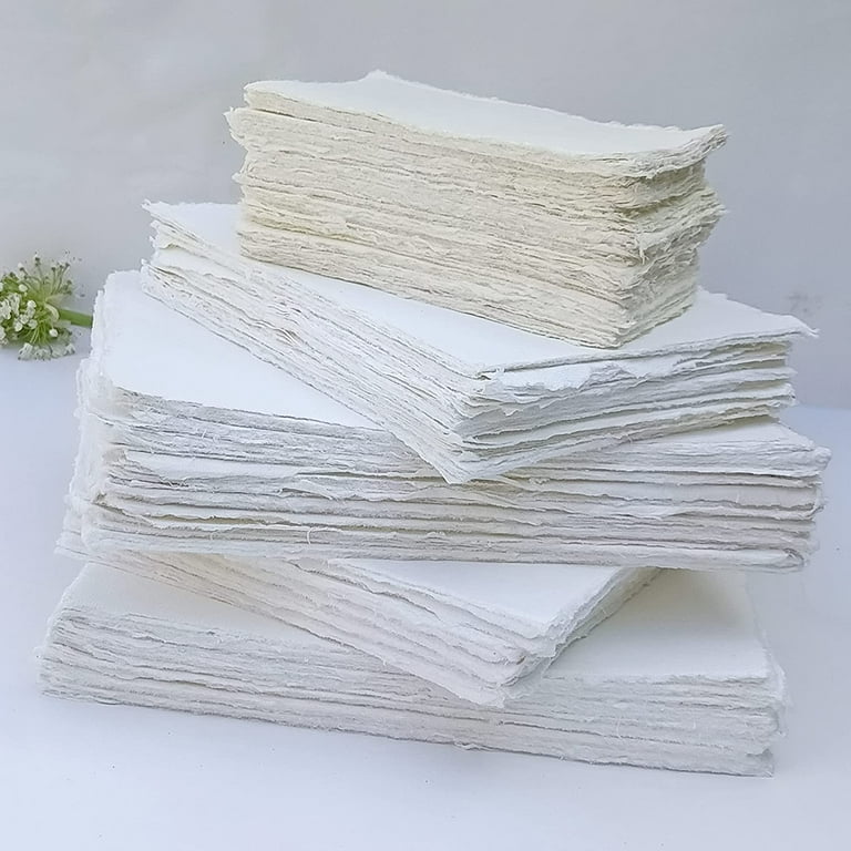 Beige Cotton Rag Deckled Edge Paper