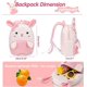 thumbnail image 2 of KAIYANG Mochila de peluche con forma de animalito de dibujos animados para niños (conejito rosa), 2 of 5