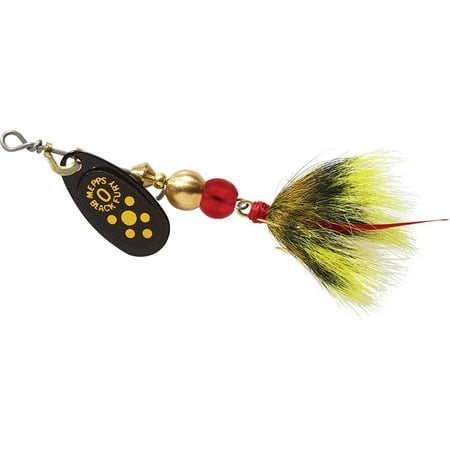 UPC: 0022141323060 | Mepps Black Fury Dressed Treble Spinner Chart Dot Size 0 1/12 Oz – BF0T CH