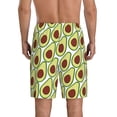 thumbnail image 3 of Kdxio Avocado Print Mens Sleep Shorts Bottoms Soft Comfy Pajama Wear Pants with Drawstring Pockets, 3 of 7