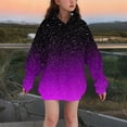 thumbnail image 3 of Auroural Toddler Girls 3T to 4T Outfits Girls Winter Gradient Printing Long Adding Velvet Casual And Comfortable Long Sleeve Hoodie for Kids Girls Clothes Girls Hoodies, 3 of 6
