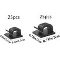 thumbnail image 2 of HUGFEGWE 50pcs Adhesive Cable Clips, Wire Clips,Car Cable Organizer,Cable Holder,Cable Wire Management,Cable Holder for Car,Office and Home（Included S Size and Large Size Cable Clips AZ824-8665, 2 of 7
