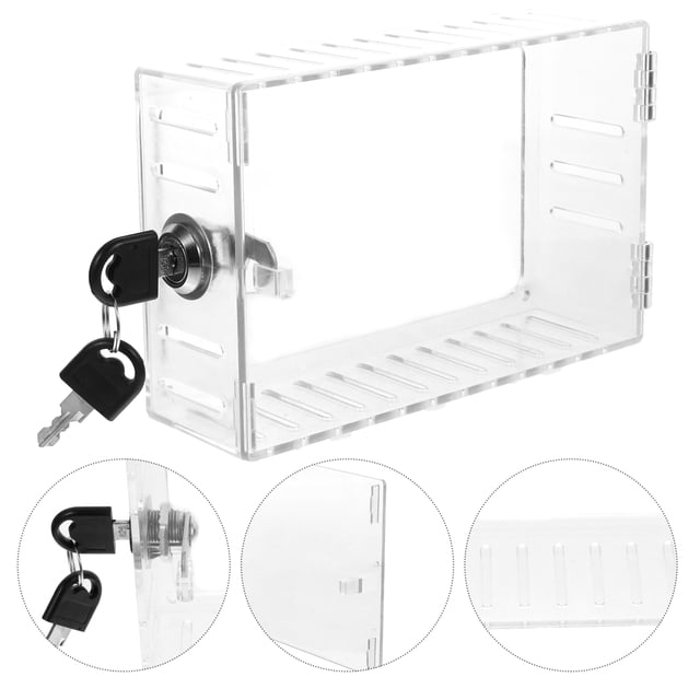 BESTYASH Caja Con Llave Para Termostato De Pared Transparente Protección Manipulaciones