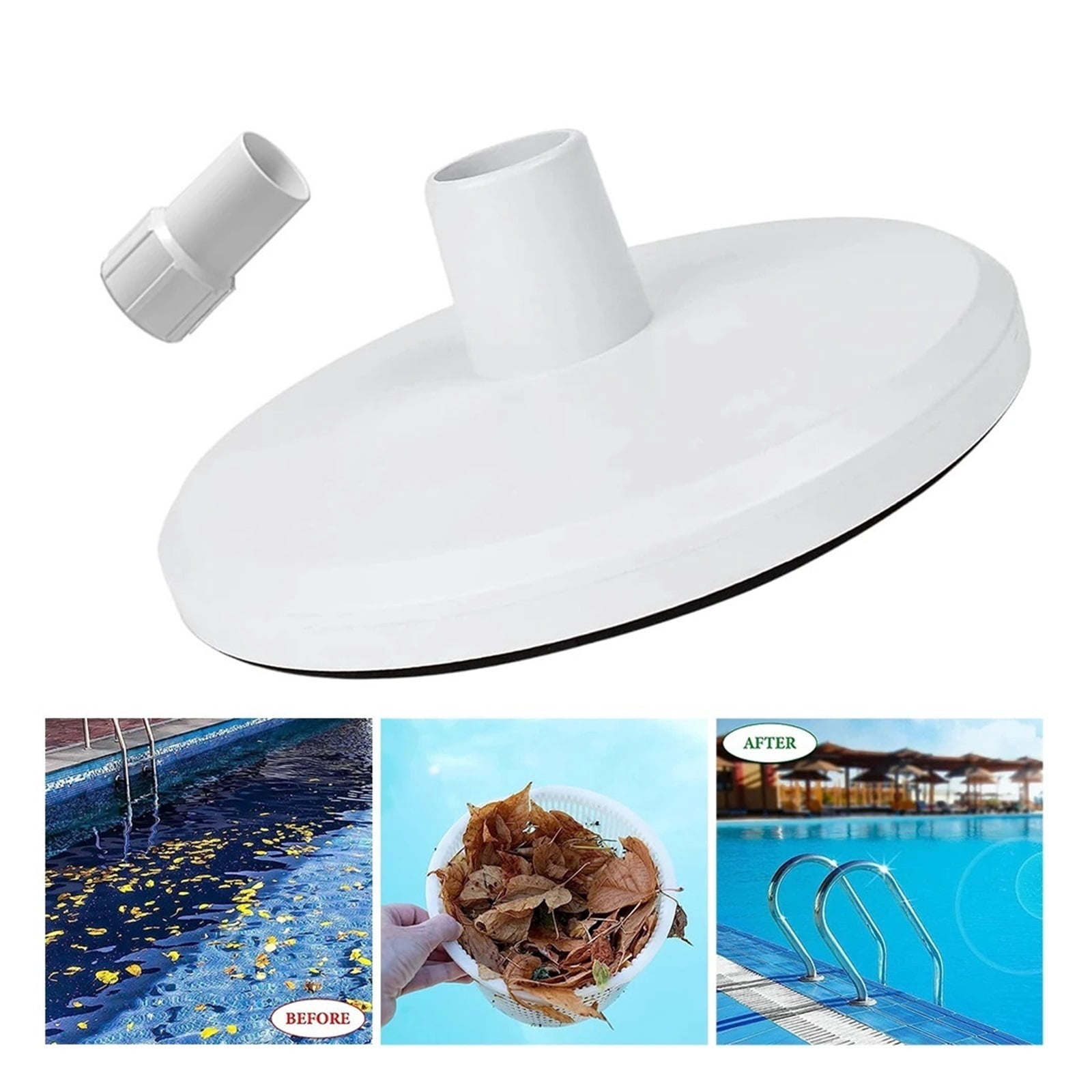 Skimmer Vacuum Hose Adapter Plate Replacement In-Ground Pool Skimmer Vac Plate Swimming Accessories ,Efficient Cleaning