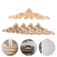thumbnail image 2 of 6pcs Solid Wood Carved Corner Onlay Door Cabinet Bed Decoration Applique, 2 of 3