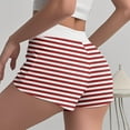 thumbnail image 2 of Plebaso Womens Striped Pajama Shorts High Waist Button Sleep Shorts Comfy Loungewear Shorts for Women, 2 of 3