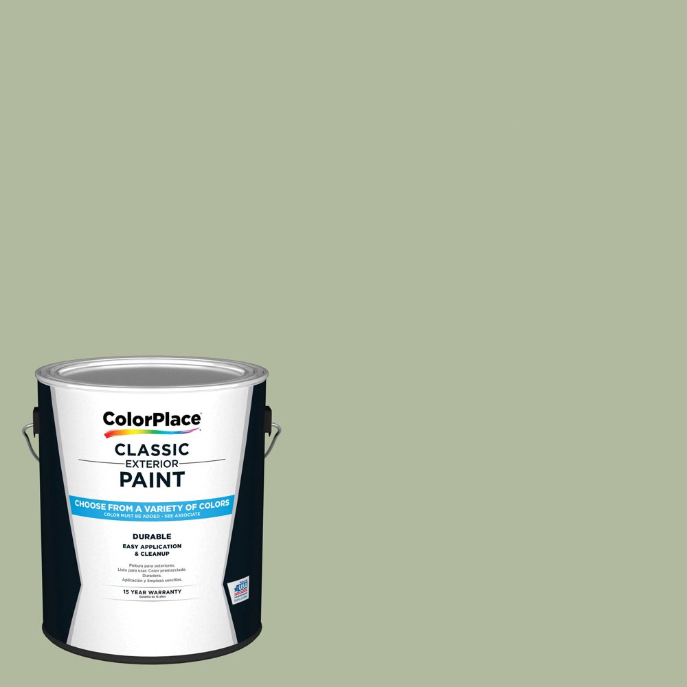 ColorPlace Classic Exterior House Paint, Terrarium Green