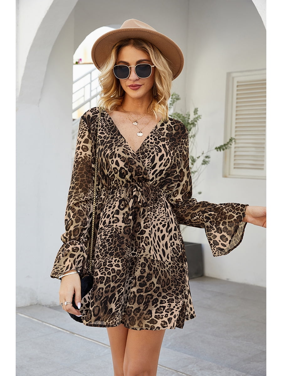 leopard dress walmart