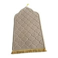 thumbnail image 2 of 2 alfombras de oración portátiles, manta de suelo, tapete de viaje, alfombras coleccionables para el hogar, dormitorio, cafetería, sala de estar, regalos de vacaciones. beige amarillo gris, 2 of 9