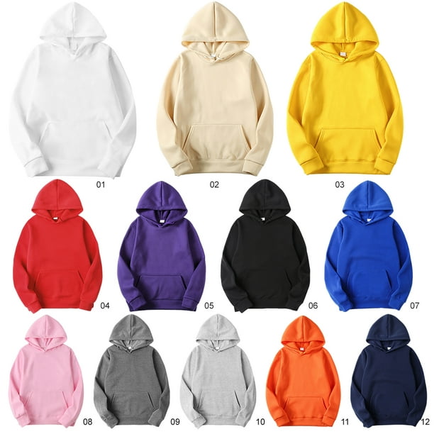 Hoodie Cotton Unisex Hooded Sweatshirt Sweat Absorbing Warming