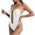 thumbnail image 2 of Bodysuit for Women, High-Waist Seamless Shapewear with Lace Trim, Tight Strap Design, Moderate Control Compression, Body-Sculpting Fit, Four-Season Wear, 2 of 4