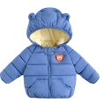 thumbnail image 2 of 2023 New Children's Down Jacket Autumn And Winter Thickened Warm Hooded Jacket Toddler Plus Fleece Padded Jacket, 2 of 2