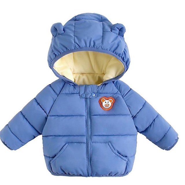 2023 nueva chaqueta de plumón para niños otoño e invierno chaqueta gruesa con capucha cálida para niños pequeños más chaqueta acolchada de lana