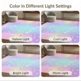 thumbnail image 7 of ODIKA 4'x6' Washable Area Rug Checkered Purple Unicorn Sparkle Gaze Motif Playroom Fuzzy for Dorm Room, Small Living Stain Resistant Low Profile, Easy Care, 7 of 7
