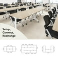 thumbnail image 4 of Synergy 72-inch Rectangle Modular Conference Table in Elm - Engineered Wood, 4 of 8