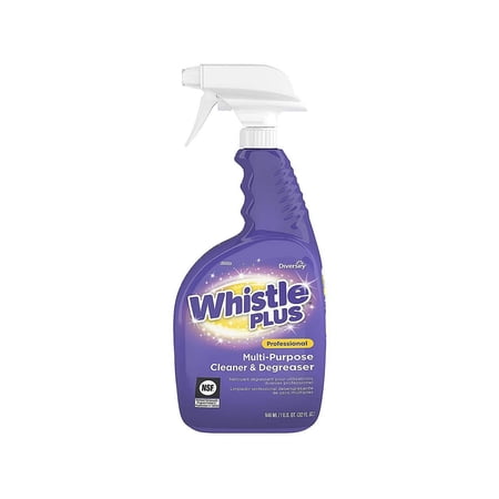 Whistle Plus Multi-Purpose Cleaner and Degreaser, 32oz Bottle, Citrus, 8/Carton
