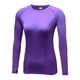 thumbnail image 1 of Camiseta con cuello redondo, ropa interior térmica básica, camiseta de manga larga de secado rápido, ropa térmica agradable para la piel, Prendas para la parte del cuerpo Violeta METRO Guardurnaity AP013225-07, 1 of 6