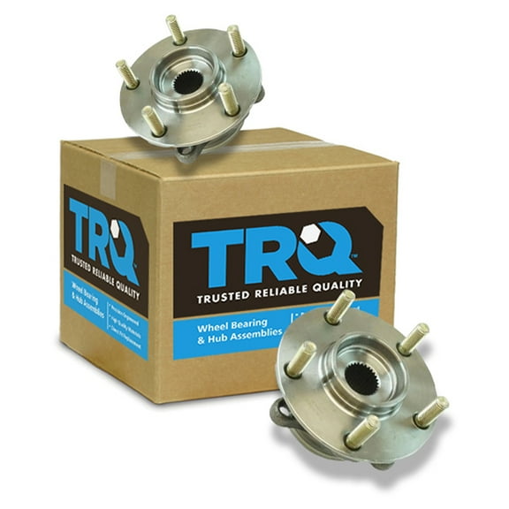 TRQ Front Wheel Bearing & Hub Assembly Set of 2 Pair for Mitsubishi Lancer AWD BHA53845