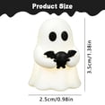 thumbnail image 3 of Warm Glow Light Up Mini Ghost Statue, Cute Cartoon Halloween Figurine with Smooth Safe Edges, Ideal Desktop, Shelf and Micro Landscape Seasonal Ornament, 1 Pc, 3.5cm Tall,B, 3 of 5