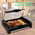 thumbnail image 6 of NutriChef Electric Grill & Griddle Cooktop with Glass Lid, 6 of 9