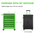 thumbnail image 3 of 7-Drawer Tool Chest Cabinet with Ball Bearing Drawer Slides,20"W Rolling Metal Tool Chest with 7 Drawers,Steel Tool Storage Box Organizer,Green, 3 of 8
