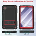 thumbnail image 5 of SUPNICE Case for Samsung Galaxy Tab A9 8.7 Inch 2023 (SM-X110/X115/X117) with Kickstand, Shockproof Bumper Case for Galaxy Tab A9 2023 8.7”,Red, 5 of 8