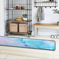 thumbnail image 7 of Kitchen Rugs and Mats Non-Skid Washable Runner Rugs Rainbow Marble Ink Modern Fluid Art Long 72x24 inch for Floor Cushioned Hallway Entryway Indoor 2x6, 7 of 7