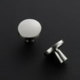 thumbnail image 2 of Ravinte 25 Pack Drawer Pulls 1-1/4 Inch Kitchen Cabinet Knobs Solid Round Dresser Drawer Knobs Brushed Nickel Dresser Knobs Drawer Knobs Simple Cabinet Hardware For Cupboard Drawer Pulls, 2 of 7