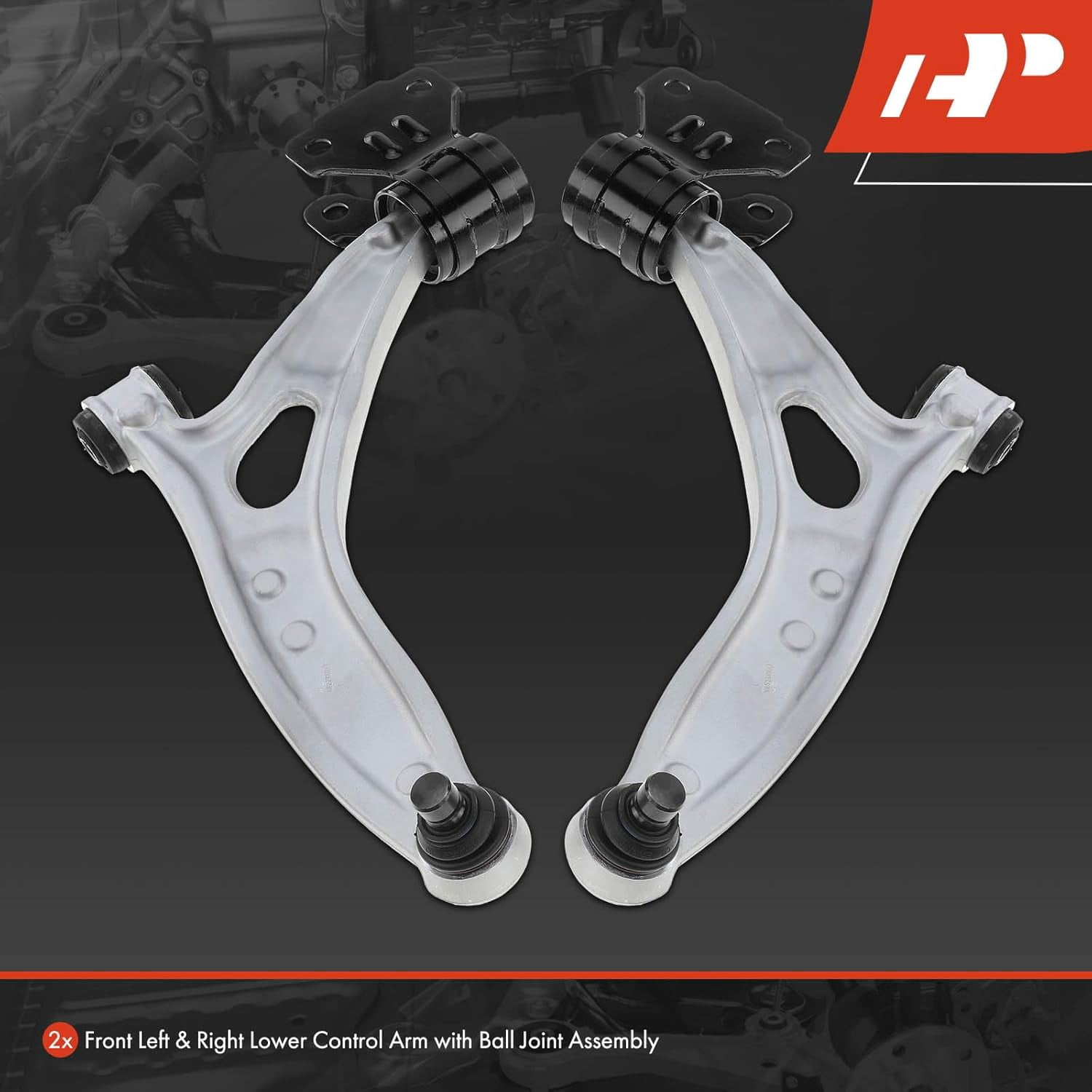 A-Premium 2Pcs Front Lower Control Arm and Ball Joint Assembly Compatible with Ford Focus 2012-2018 C-Max 2013-2018