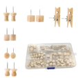 thumbnail image 2 of Chinchetas de madera perfecl 135 piezas manualidades con clips, 2 of 7