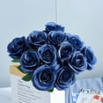 Artificial Flowers,12pcs Silk Rose Flower Fake Roses Realistic Silk