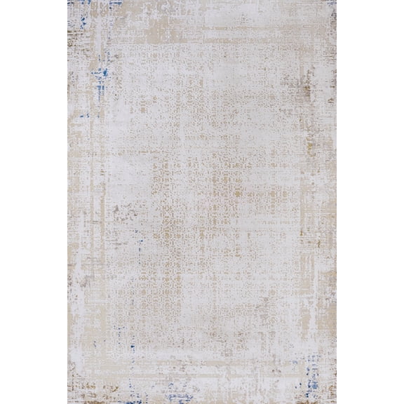 Cream Abstract Area Rugs for Living Room Washable Rugs Boho Moroccan Area Rug Soft Neutral Geometric Bohemian Carpet Distressed Indoor Rug for Bedroom Dining Room Office Foldable Nonslip Rug