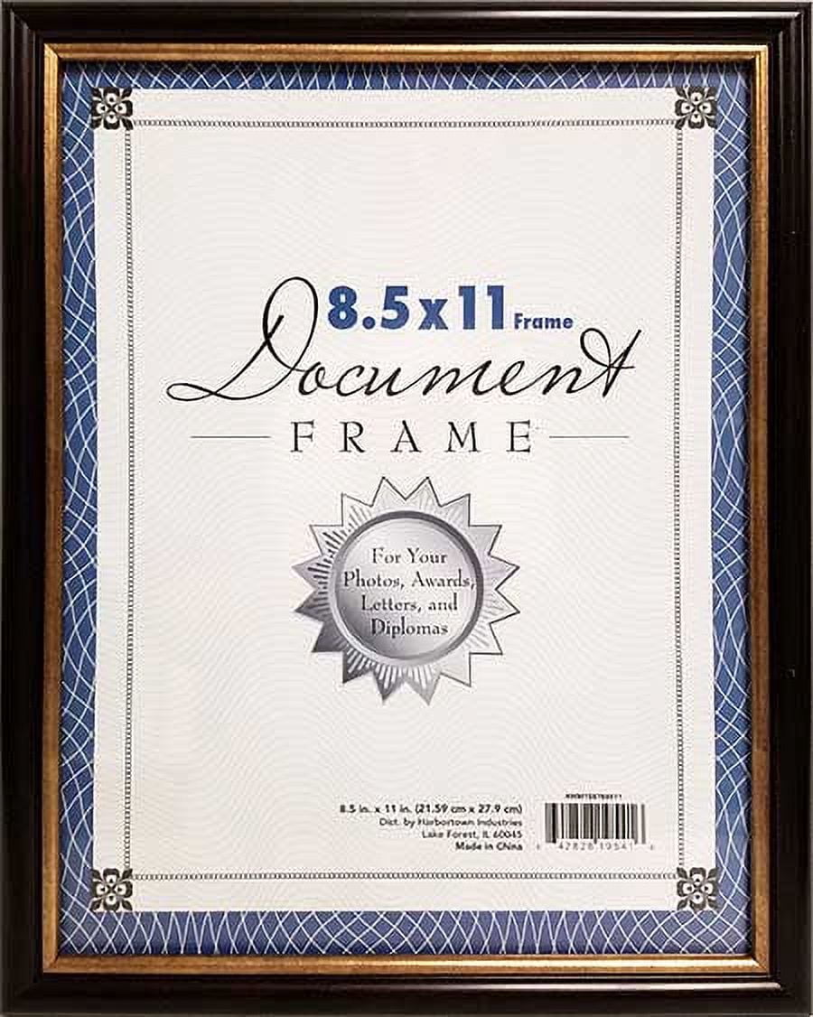 (3 pack) Mainstays Curved Brynn 8.5x11 Mahogany Picture Frame