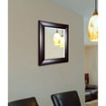thumbnail image 1 of American Made Rayne Stitched Espresso Leather Beveled Wall Mirror, 26.75 x 32.75, 1 of 1