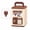 A002- Brown, variant on Plastic Piggy Bank for Student | Electronic Kids Money Safe | High Capacity Money Box for Cash Saving | Green Lock Box with Key 1 Pack