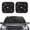 thumbnail image 2 of Fotbe Galaxy Juego de 2 Piezas de Parasoles para Parabrisas | Bloqueador Solar para Auto | Accesorios Plegables para Protección Solar Interior-Small, 2 of 6