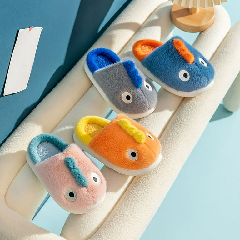 Kids Slippers Toddler Animal Slippers Non- Warm Soft Cute Slippers