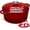 Cherry red, variant on Overmont 5.5QT Enameled Cast Iron Dutch Oven with Lid Cookbook Heavy-Duty Casserole with Dual handles for Braising, Stews, Roasting, Bread Baking
