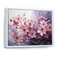 thumbnail image 2 of Designart "Amethyst-Hued Dogwood Blossoms II" Dogwood Floater Framed Canvas Wall Art, 2 of 5