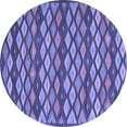thumbnail image 1 of Ahgly Company Indoor Round Oriental Blue Traditional Area Rugs, 6' Round, 1 of 4
