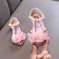 thumbnail image 2 of JAJAHO Girls Sandals Glitter Mary Jane Shoes Kids Toddler Fashion Sequin Cute Comfortable Hook And Loop Versatile Shoes, 2 of 8