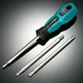thumbnail image 6 of PENGGONG 4pcs Multi-functional Insulated Screwdrivers Set with Magnetic Two-Way Slotted & Phillips Bits Electrical Work Tools Kit, 6 of 7
