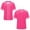 Hot Pink, variant on TGSLY Baseball Jersey Tops for Women Lightweight Contrast Piping Trim V Neck Button Down Blouses Dressy Casual Solid Color Short Sleeve Athletic Shirts L